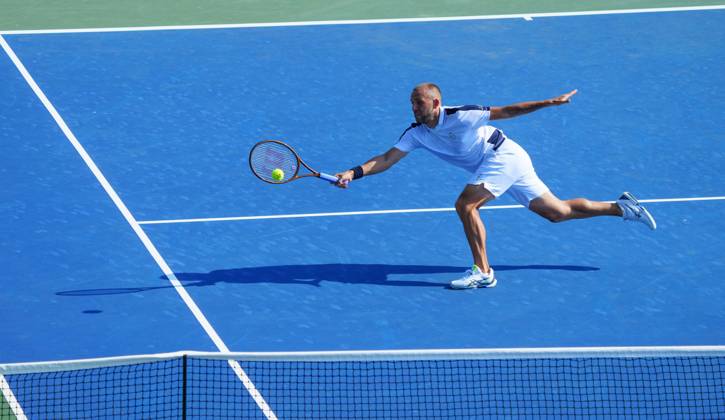 Dan Evans in first round action US Open Championships 2024, Day Two, Flushing Meadows, New York, USA - 27 Aug 2024  Copyright: xJavierxGarcia Shutterstockx 14664795bc