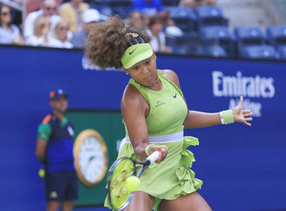 August 27, 2024, Flushing Meadows, New York, USA: Naomi Osaka during Day 2 of her match against Jalena Ostapenko in the 2024 US Open held at the USTA Billie Jean King National Tennis Center on Tuesday August 27, 2024 in the Flushing neighborhood of the Queens borough of New York City. JAVIER ROJAS PI Flushing Meadows USA - ZUMAp124 20240827_zaa_p124_039 Copyright: xJavierxRojasx