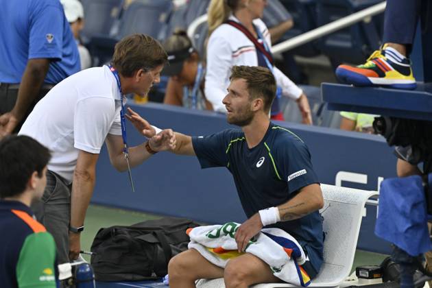 Tennis : Us Open 2024 - Corentin Moutet - France Tennis :Us Open 2024 - Usa - 27 08 2024 ChrysleneCaillaud Panoramic 
