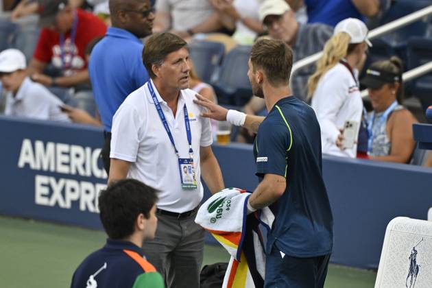 Tennis : Us Open 2024 - Corentin Moutet - France Tennis :Us Open 2024 - Usa - 27 08 2024 ChrysleneCaillaud Panoramic 