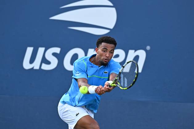 US Open - First Round Arthur Fils (FRA) during his first round match at the 2024 US Open at Billie Jean National Tennis Center in New York City, NY, USA, on August 27, 2024. Photo by Corinne Dubreuil ABACAPRESS.COM New York City NY United States  Copyright: xDubreuilxCorinne ABACAx