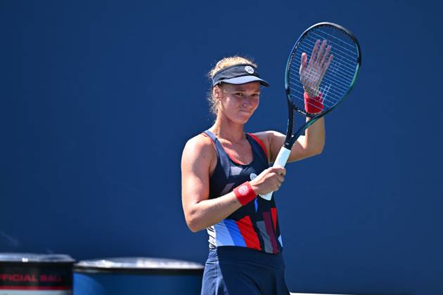 US Open - First Round Jessica Ponchet (FRA) during her first round match at the 2024 US Open at Billie Jean National Tennis Center in New York City, NY, USA, on August 27, 2024. Photo by Corinne Dubreuil ABACAPRESS.COM New York City NY United States  Copyright: xDubreuilxCorinne ABACAx
