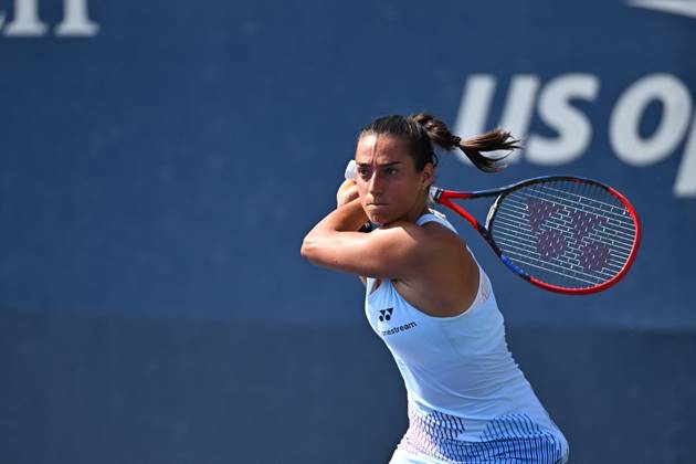US Open - First Round Caroline Garcia (FRA) during her first round match at the 2024 US Open at Billie Jean National Tennis Center in New York City, NY, USA, on August 27, 2024. Photo by Corinne Dubreuil ABACAPRESS.COM New York City NY United States  Copyright: xDubreuilxCorinne ABACAx