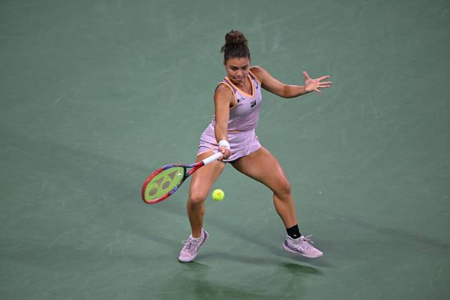 US Open - First Round Jasmine Paolini (ITA) during his first round match at the 2024 US Open at Billie Jean National Tennis Center in New York City, NY, USA, on August 27, 2024. Photo by Corinne Dubreuil ABACAPRESS.COM New York City NY United States  Copyright: xDubreuilxCorinne ABACAx
