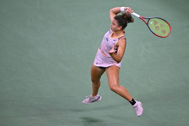 US Open - First Round Jasmine Paolini (ITA) during his first round match at the 2024 US Open at Billie Jean National Tennis Center in New York City, NY, USA, on August 27, 2024. Photo by Corinne Dubreuil ABACAPRESS.COM New York City NY United States  Copyright: xDubreuilxCorinne ABACAx