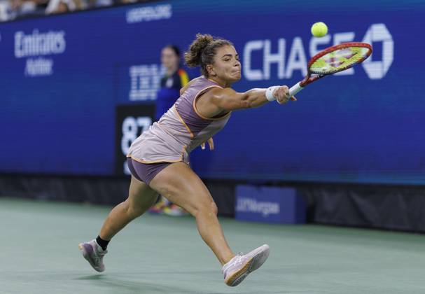 August 27, 2024, Flushing Meadows, New York, USA: Jasmine Paolini during Day 2 of her match against Bianca Andreescu in the 2024 US Open held at the USTA Billie Jean King National Tennis Center on MondayAugust 26, 2024 in the Flushing neighborhood of the Queens borough of New York City. JAVIER ROJAS PI Flushing Meadows USA - ZUMAp124 20240827_zaa_p124_089 Copyright: xJavierxRojasx