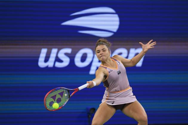 August 27, 2024, Flushing Meadows, New York, USA: Jasmine Paolini during Day 2 of her match against Bianca Andreescu in the 2024 US Open held at the USTA Billie Jean King National Tennis Center on MondayAugust 26, 2024 in the Flushing neighborhood of the Queens borough of New York City. JAVIER ROJAS PI Flushing Meadows USA - ZUMAp124 20240827_zaa_p124_100 Copyright: xJavierxRojasx