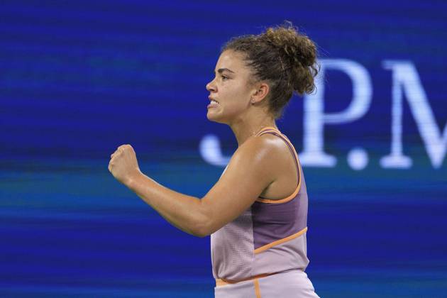 August 27, 2024, Flushing Meadows, New York, USA: Jasmine Paolini during Day 2 of her match against Bianca Andreescu in the 2024 US Open held at the USTA Billie Jean King National Tennis Center on MondayAugust 26, 2024 in the Flushing neighborhood of the Queens borough of New York City. JAVIER ROJAS PI Flushing Meadows USA - ZUMAp124 20240827_zaa_p124_105 Copyright: xJavierxRojasx