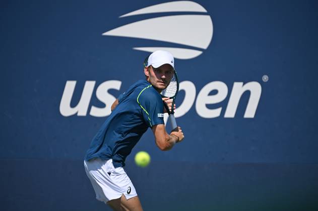 David Goffin of Belgium plays against Alejandro Tabilo of Chile during their Men s Singles round one match at the U.S. Open tennis tournament at USTA Billie Jean King National Tennis Center, New York, NY, August 27, 2024. (Photo by Anthony Behar Sipa USA) ANTHONYxBEHAR  x0757257695stx