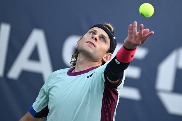 Zizou Bergs of Belgium plays against Pavel Kotov of Russia during their Men s Singles round one of the U.S. Open tennis tournament at USTA Billie Jean King National Tennis Center, New York, NY, August 27, 2024. (Photo by Anthony Behar Sipa USA) ANTHONYxBEHAR  x0757351238stx