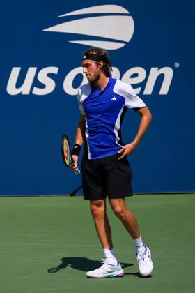 2024 US Open Tennis Championships at the USTA Billie Jean King National Tennis Centre Featuring: Stefanos Tsitsipas Where: Queens, New York, United States When: 27 Aug 2024 Credit: David Lobel INSTARimages EDITORIAL USE ONLY. NOT FOR USE BY NEWSPAPERS BASED IN THE UK. Copyright: xDavidxLobelx instar54062243