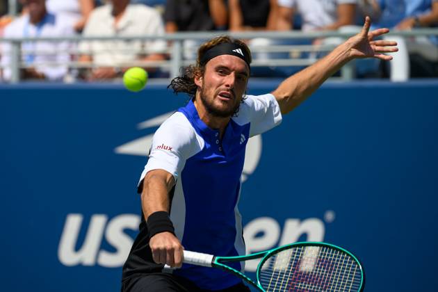 2024 US Open Tennis Championships at the USTA Billie Jean King National Tennis Centre Featuring: Stefanos Tsitsipas Where: Queens, New York, United States When: 27 Aug 2024 Credit: David Lobel INSTARimages EDITORIAL USE ONLY. NOT FOR USE BY NEWSPAPERS BASED IN THE UK. Copyright: xDavidxLobelx instar54062247
