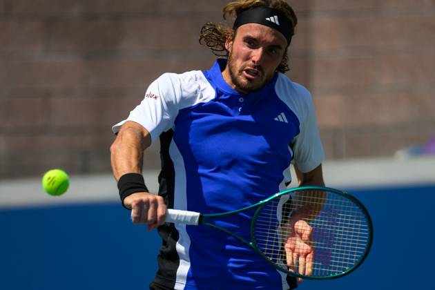 2024 US Open Tennis Championships at the USTA Billie Jean King National Tennis Centre Featuring: Stefanos Tsitsipas Where: Queens, New York, United States When: 27 Aug 2024 Credit: David Lobel INSTARimages EDITORIAL USE ONLY. NOT FOR USE BY NEWSPAPERS BASED IN THE UK. Copyright: xDavidxLobelx instar54062248