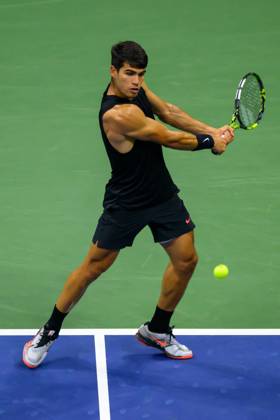 2024 US Open Tennis Championships at the USTA Billie Jean King National Tennis Centre Featuring: Carlos Alcaraz Where: Queens, New York, United States When: 27 Aug 2024 Credit: David Lobel INSTARimages EDITORIAL USE ONLY. NOT FOR USE BY NEWSPAPERS BASED IN THE UK. Copyright: xDavidxLobelx instar54062287
