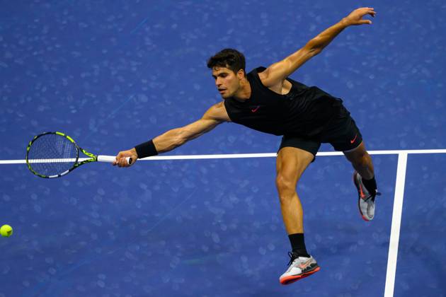 2024 US Open Tennis Championships at the USTA Billie Jean King National Tennis Centre Featuring: Carlos Alcaraz Where: Queens, New York, United States When: 27 Aug 2024 Credit: David Lobel INSTARimages EDITORIAL USE ONLY. NOT FOR USE BY NEWSPAPERS BASED IN THE UK. Copyright: xDavidxLobelx instar54062288