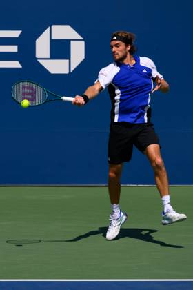 2024 US Open Tennis Championships at the USTA Billie Jean King National Tennis Centre Featuring: Stefanos Tsitsipas Where: Queens, New York, United States When: 27 Aug 2024 Credit: David Lobel INSTARimages EDITORIAL USE ONLY. NOT FOR USE BY NEWSPAPERS BASED IN THE UK. Copyright: xDavidxLobelx instar54062237