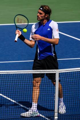 2024 US Open Tennis Championships at the USTA Billie Jean King National Tennis Centre Featuring: Stefanos Tsitsipas Where: Queens, New York, United States When: 27 Aug 2024 Credit: David Lobel INSTARimages EDITORIAL USE ONLY. NOT FOR USE BY NEWSPAPERS BASED IN THE UK. Copyright: xDavidxLobelx instar54062242