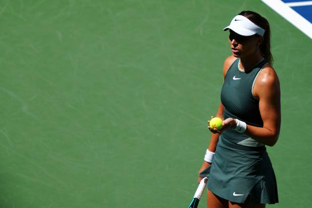 Paula Badosa in second round action US Open Championships 2024, Day Three, Flushing Meadows, New York, USA - 28 Aug 2024  Copyright: xJavierxGarcia Shutterstockx 14664827h