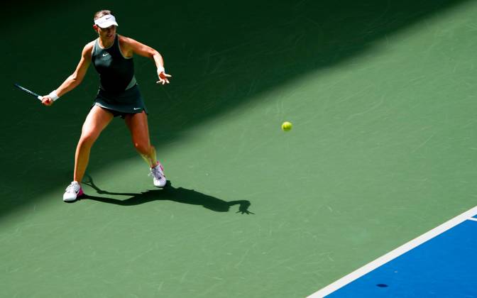 Paula Badosa in second round action US Open Championships 2024, Day Three, Flushing Meadows, New York, USA - 28 Aug 2024  Copyright: xJavierxGarcia Shutterstockx 14664827p