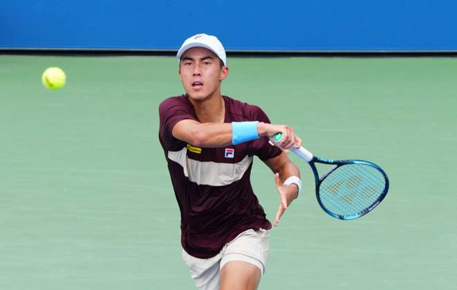 Rinky Hijikata in second round action US Open Championships 2024, Day Three, Flushing Meadows, New York, USA - 28 Aug 2024  Copyright: xJavierxGarcia Shutterstockx 14664827u