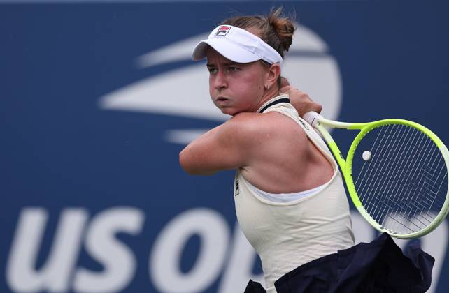Barbora Krejcikova of Czech Republic in action US Open Championships 2024, Day Three, Flushing Meadows, New York, USA - 28 Aug 2024  Copyright: xEllaxLing Shutterstockx 14664828f