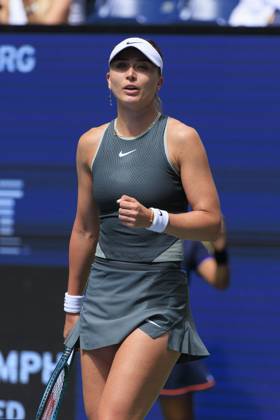 August 28, 2024, Flushing Meadows, New York, USA: Paula Badosa during her match against Taylor Townsend on Day 3 of the 2024 US Open held at the USTA Billie Jean King National Tennis Center on Wednesday August 28, 2024 in the Flushing neighborhood of the Queens borough of New York City. JAVIER ROJAS PI Flushing Meadows USA - ZUMAp124 20240828_zaa_p124_008 Copyright: xJavierxRojasx