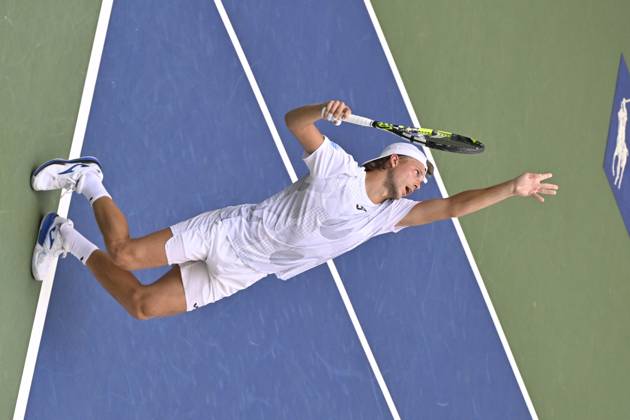 Tennis : Us Open 2024 - Alexandre Muller - France Tennis :Us Open 2024 - Usa - 28 08 2024 ChrysleneCaillaud Panoramic 