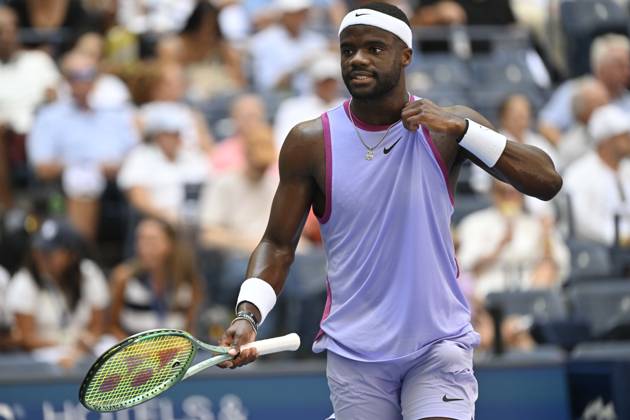 Tennis : Us Open 2024 - Frances Tiafoe - Usa Tennis :Us Open 2024 - Usa - 28 08 2024 ChrysleneCaillaud Panoramic 