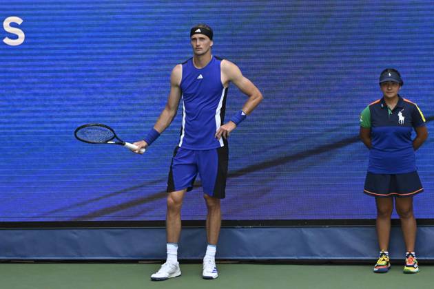 Tennis : Us Open 2024 - Alexander Zverev - Allemagne Tennis :Us Open 2024 - Usa - 28 08 2024 ChrysleneCaillaud Panoramic 