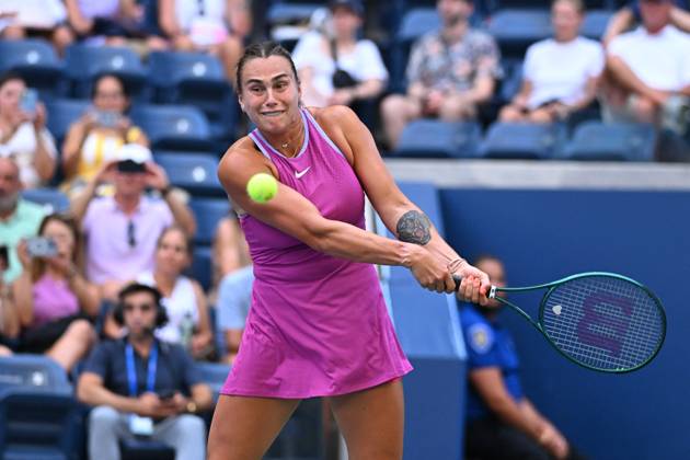 US Open - Second Round Arena Sabalenka (RUS) during his second round match at the 2024 US Open at Billie Jean National Tennis Center in New York City, NY, USA, on August 28, 2024. Photo by Corinne Dubreuil ABACAPRESS.COM New York City NY United States  Copyright: xDubreuilxCorinne ABACAx
