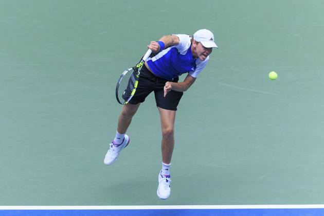 August 29, 2024, Flushing Meadows, New York, USA: Alex Michelsen during Day 4 of his match against Jannik Sinner in the 2024 US Open held at the USTA Billie Jean King National Tennis Center on Thursday August 29, 2024 in the Flushing neighborhood of the Queens borough of New York City. JAVIER ROJAS PI Flushing Meadows USA - ZUMAp124 20240829_zaa_p124_009 Copyright: xJavierxRojasx