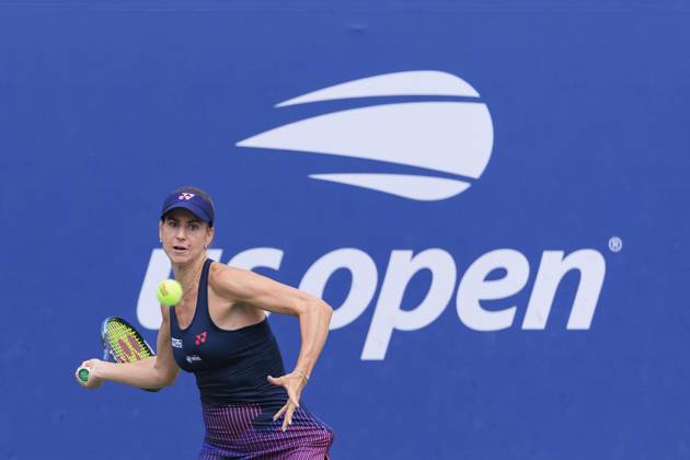 August 29, 2024, Flushing Meadows, New York, USA: Anna Bondar during Day 4 of her match against Anna Kalinskaya in the 2024 US Open held at the USTA Billie Jean King National Tennis Center on Thursday August 29, 2024 in the Flushing neighborhood of the Queens borough of New York City. JAVIER ROJAS PI Flushing Meadows USA - ZUMAp124 20240829_zaa_p124_047 Copyright: xJavierxRojasx