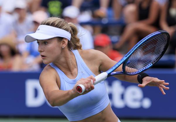 August 29, 2024, Flushing Meadows, New York, USA: Anna Kalinskaya during Day 4 of her match against Anna Bondar in the 2024 US Open held at the USTA Billie Jean King National Tennis Center on Thursday August 29, 2024 in the Flushing neighborhood of the Queens borough of New York City. JAVIER ROJAS PI Flushing Meadows USA - ZUMAp124 20240829_zaa_p124_050 Copyright: xJavierxRojasx