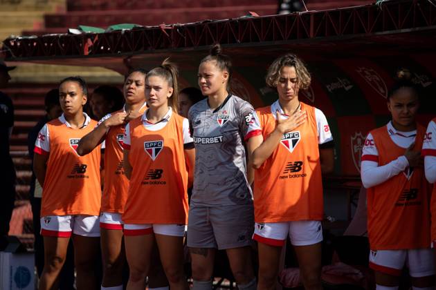 São Paulo x Grêmio Feminino SÃO PAULO, SP - 29.08.2024: SÃO PAULO X GRÊMIO FEMININO - São Paulo reserves during the match between São Paulo and Grêmio, valid for the quarter-finals of the Brazilian Women& 39;s Football Championship and held on Thursday afternoon (29) at the Canindé Stadium in São Paulo, SP. (Photo: Rodilei Morais Fotoarena) x2602326x RodileixMorais