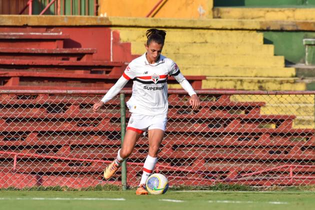 São Paulo x Grêmio Feminino SÃO PAULO, SP - 29.08.2024: SÃO PAULO X GRÊMIO FEMININO - Ana Alice (São Paulo) during the match between São Paulo x Grêmio, second game of the quarter-finals of the 2024 Brazilian Women& 39;s Championship, this Thursday, (29) at the Canindé stadium, SP. (Photo: Roberto Casimiro Fotoarena) x2602454x RobertoxCasimiro