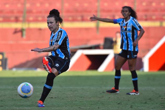 São Paulo x Grêmio Feminino SÃO PAULO, SP - 29.08.2024: SÃO PAULO X GRÊMIO FEMININO - Rafa Levis (Grêmio) during the match between São Paulo x Grêmio, second game of the quarter-finals of the 2024 Brazilian Women& 39;s Championship, this Thursday, (29) at Canindé stadium, SP. (Photo: Roberto Casimiro Fotoarena) x2602456x RobertoxCasimiro
