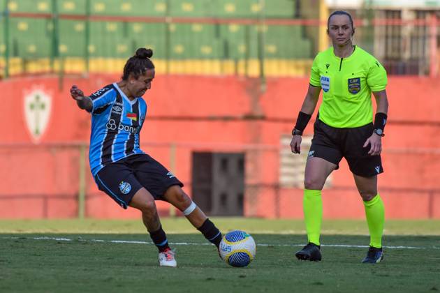 São Paulo x Grêmio Feminino SÃO PAULO, SP - 29.08.2024: SÃO PAULO X GRÊMIO FEMININO - Shashá (Grêmio) during the match between São Paulo x Grêmio, second game of the quarter-finals of the 2024 Brazilian Women& 39;s Championship, this Thursday, (29) at Canindé stadium, SP. (Photo: Roberto Casimiro Fotoarena) x2602457x RobertoxCasimiro