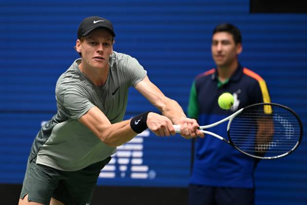 FLUSHING NY- AUGUST 29: Jannik Sinner Vs Alex Michelsen on Arthur Ashe Stadium at the USTA Billie Jean King National Tennis Center on August 29, 2024 in Flushing Queens. Copyright: xmpi04x xMediaPunchx