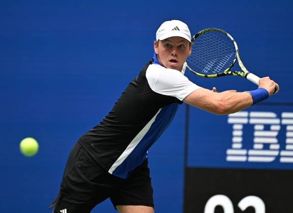 FLUSHING NY- AUGUST 29: Jannik Sinner Vs Alex Michelsen on Arthur Ashe Stadium at the USTA Billie Jean King National Tennis Center on August 29, 2024 in Flushing Queens. Copyright: xmpi04x xMediaPunchx