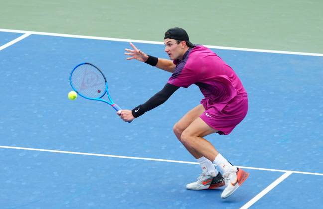 Jack Draper in second round action US Open Championships 2024, Day Four, Flushing Meadows, New York, USA - 29 Aug 2024  Copyright: xJavierxGarcia Shutterstockx 14673163ax
