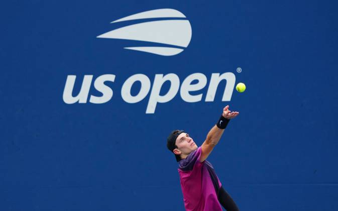 Jack Draper in second round action US Open Championships 2024, Day Four, Flushing Meadows, New York, USA - 29 Aug 2024  Copyright: xJavierxGarcia Shutterstockx 14673163az