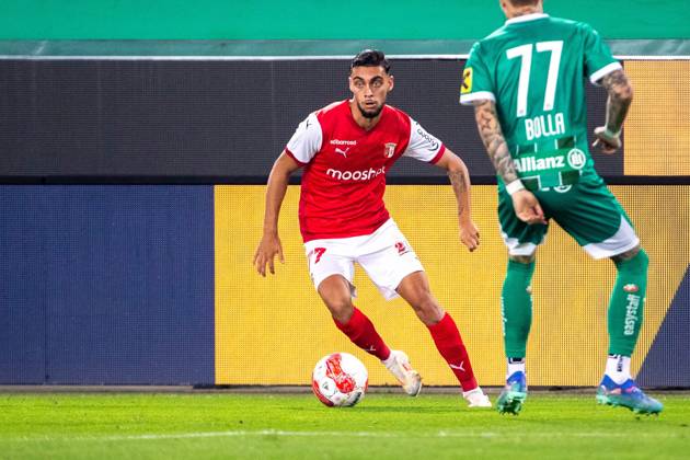 SOCCER - UEFA EL, Rapid vs Braga VIENNA,AUSTRIA,29.AUG.24 - SOCCER - UEFA Europa League, qualification, SK Rapid Wien vs Sporting Club de Braga. Image shows Gabri Martinez (Braga). GEPAxpictures xPhilippxBrem