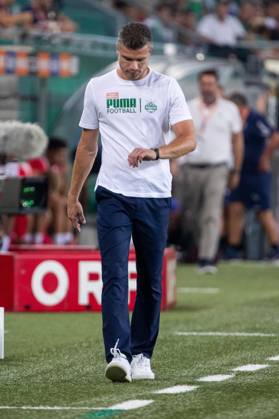 SOCCER - UEFA EL, Rapid vs Braga VIENNA,AUSTRIA,29.AUG.24 - SOCCER - UEFA Europa League, qualification, SK Rapid Wien vs Sporting Club de Braga. Image shows head coach Robert Klauss (Rapid). GEPAxpictures xPhilippxBrem