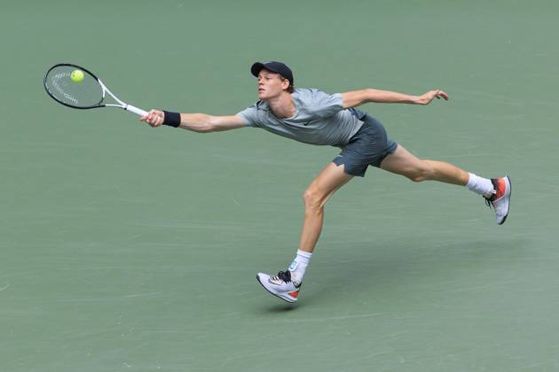 August 29, 2024, Flushing Meadows, New York, USA: JANNIK SINNER during Day 4 of his match against A. Michelsen in the 2024 US Open held at the USTA Billie Jean King National Tennis Center on Thursday August 29, 2024 in the Flushing neighborhood of the Queens borough of New York City. Sinner won 6:4 6:0 6:2. Flushing Meadows USA - ZUMAp124 20240829_zaa_p124_015 Copyright: xJavierxRojasx