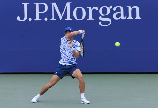August 29, 2024, Flushing Meadows, New York, USA: Alex de Minaur during Day 4 of his match against Otto Virtanen in the 2024 US Open held at the USTA Billie Jean King National Tennis Center on Thursday August 29, 2024 in the Flushing neighborhood of the Queens borough of New York City. JAVIER ROJAS PI Flushing Meadows USA - ZUMAp124 20240829_zaa_p124_094 Copyright: xJavierxRojasx