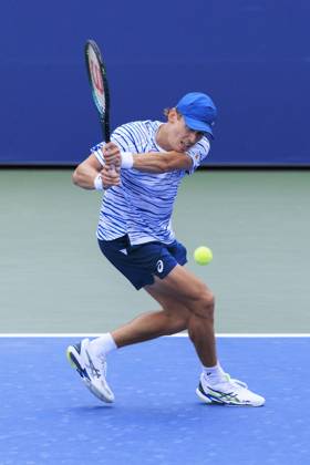 August 29, 2024, Flushing Meadows, New York, USA: Alex de Minaur during Day 4 of his match against Otto Virtanen in the 2024 US Open held at the USTA Billie Jean King National Tennis Center on Thursday August 29, 2024 in the Flushing neighborhood of the Queens borough of New York City. JAVIER ROJAS PI Flushing Meadows USA - ZUMAp124 20240829_zaa_p124_102 Copyright: xJavierxRojasx
