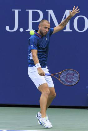 August 29, 2024, Flushing Meadows, New York, USA: Daniel Evans during Day 4 of his match against Mariano Navone in the 2024 US Open held at the USTA Billie Jean King National Tennis Center on Thursday August 29, 2024 in the Flushing neighborhood of the Queens borough of New York City. JAVIER ROJAS PI Flushing Meadows USA - ZUMAp124 20240829_zaa_p124_113 Copyright: xJavierxRojasx