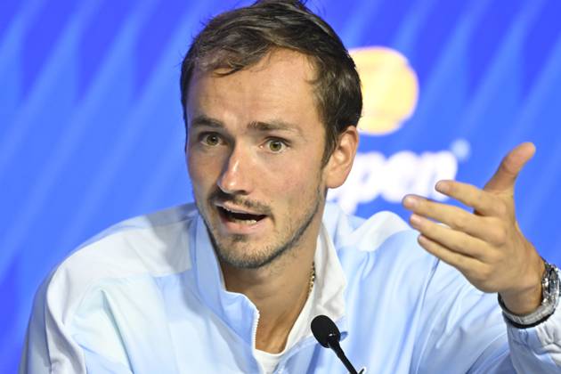 Sport Bilder des Tages Tennis : Us Open 2024 - Daniil Medvedev - Russie Tennis :Us Open 2024 - Usa - 29 08 2024 ChrysleneCaillaud Panoramic 