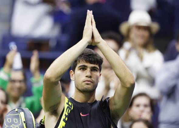 Tennis, US Open, Tag 4, Carlos Alcaraz unterliegt Botic van de Zandschulp