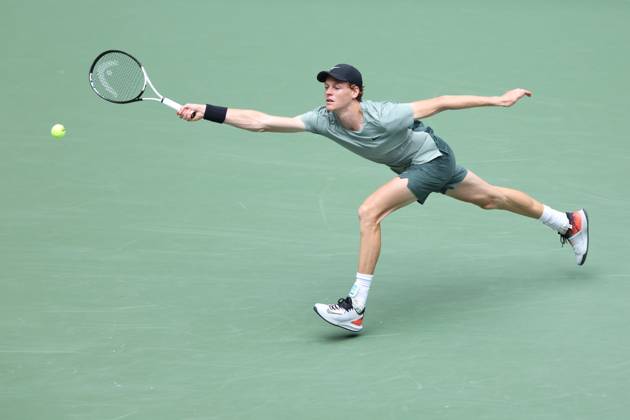 Jannik Sinner (Ita) at the US Open 2024 TENNIS : US Open 2024 29 08 2024 AntoineCouvercelle Panoramic 